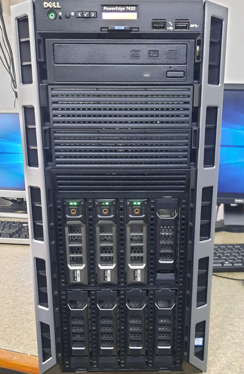Dell PowerEdge T430 / CPU E5-2620 V4 2.10GHz x2 / Ram 32GB PC4 2133P / HDD 1TB 7.2K 12G SAS 3.5" x2 / Power Supply 495w x2 / Card PERC H730 (Used) // สินค้ารับประกัน โดย บริษัท อะไหล่เซิร์ฟเวอร์ จำกัด