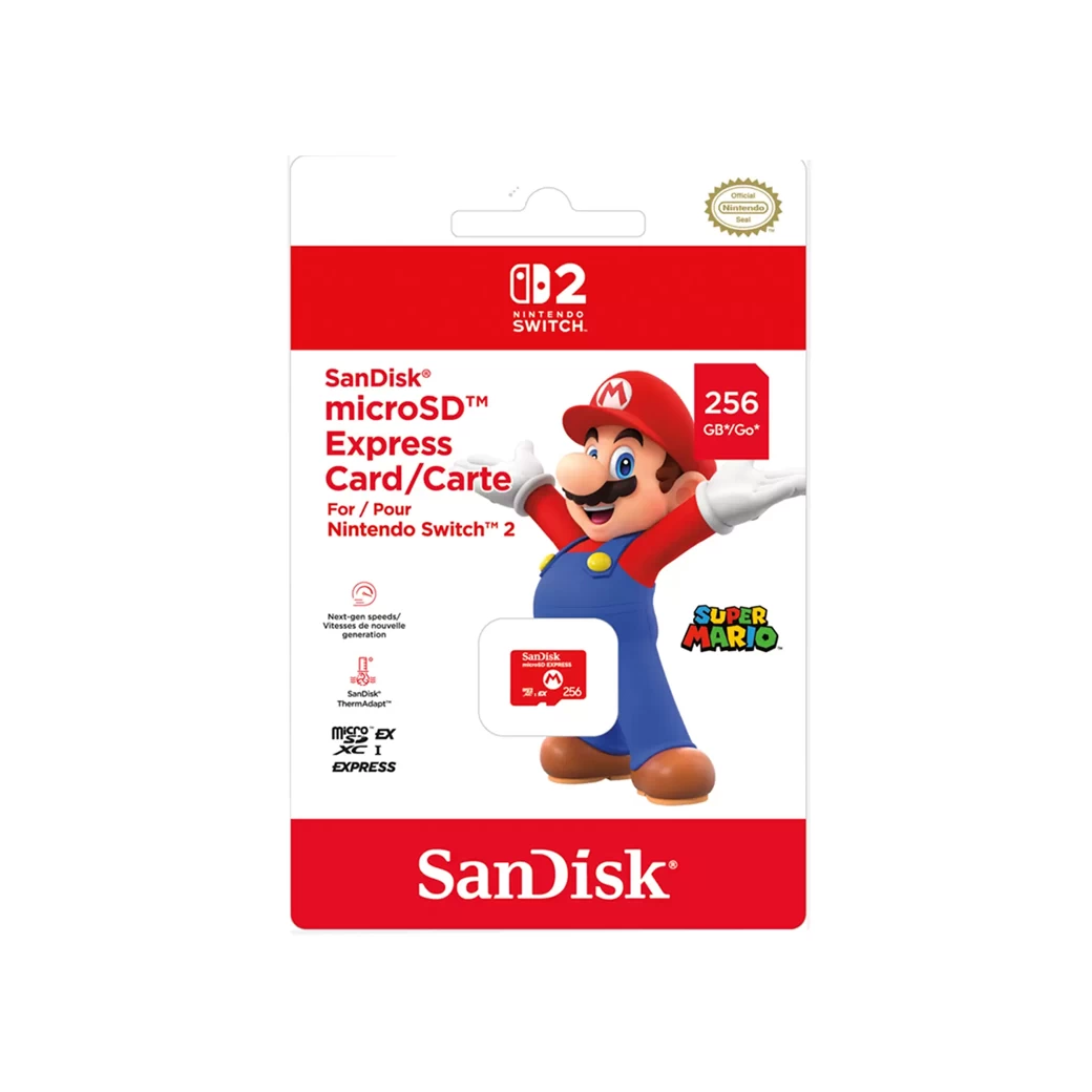 Nintendo Switch 2 : Sandisk microSD Express Card (Mario) – ปลดล็อกความเร็วสูงสุด คู่หูใหม่ของ Switch 2!