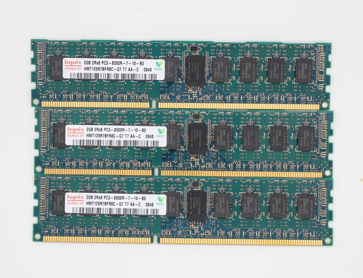 Hynix 2GB 2Rx8 PC3-8500R 1066Mhz DDR3 ECC Server Memory Ram / HMT125R7BFR8C-G7 (Used) // สินค้ารับประกัน โดย บริษัท อะไหล่เซิร์ฟเวอร์ จำกัด