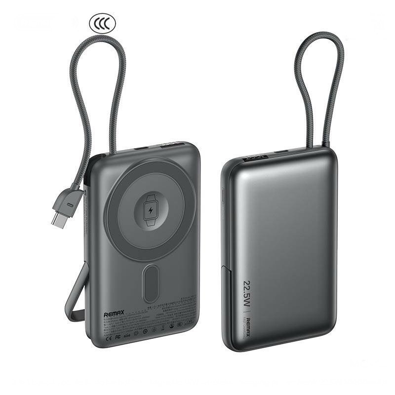 MC-01 3IN1 BUILD-IN CABLE FOLDABLE HOLDER MAGNETIC 15W WIRELESS CHARGING POWERBANK 22.5W 10000mAh