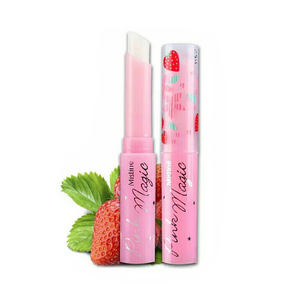 泰国Mistine Lip变色草莓唇膏 秋冬季保湿滋润变色小草莓润唇膏