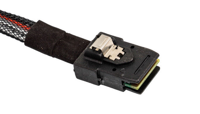 HP 1 Mini SAS SFF-8087 28" Cable For ProLiant DL360E G8 // 668243-00 / 677068-001 (Used) // สินค้ารับประกัน โดย บริษัท อะไหล่เซิร์ฟเวอร์ จำกัด