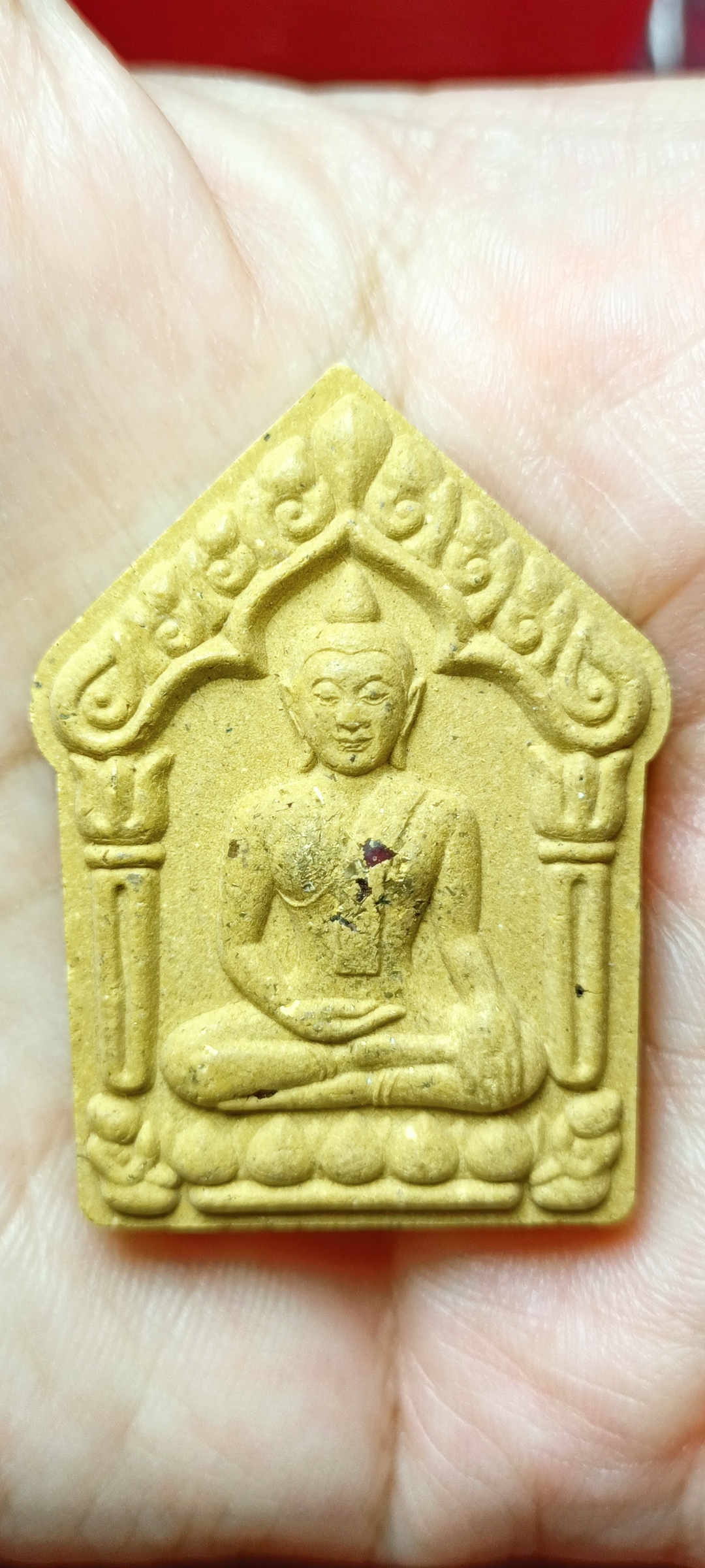 พระขุนแผนปรกเพชรกลับหลวงปู่บุญหนา วัดป่าโสตถิผล จ.สกลนคร