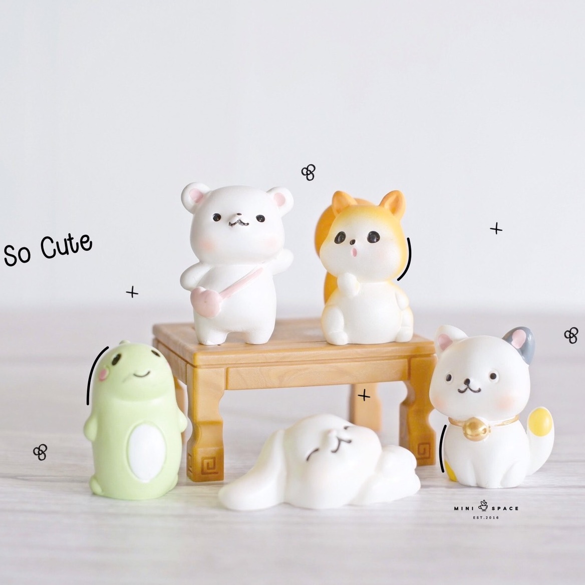 MS5287 ตุ๊กตาจิ๋วน้องหมาสะพายกระเป๋า ตุ๊กตาจิ๋ว โมเดลจิ๋ว ฟิกเกอร์จิ๋ว แต่งสวน * ถ่ายจากสินค้าจริง-จากไทย-ชุดสุดคุ้ม