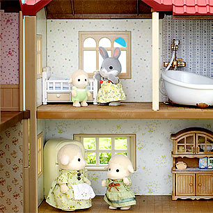ซิลวาเนียน วอล์ลเปเปอร์วิลโลว์ฮอลล์ แบบที่ 2 (JP) Sylvanian Families Wallpaper Willow Hall