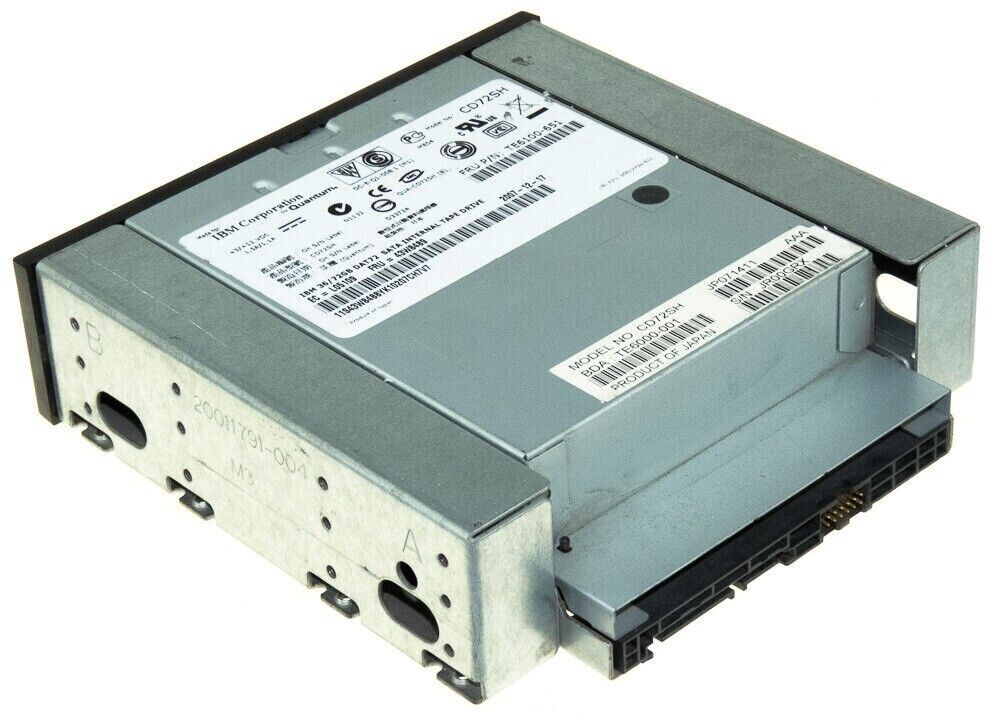 IBM DAT72 36/72GB SATA Reader Tape Drive Units Internal CD72SH 5.25" // 43W8489 / TE6100-651 / 43W8488 (Used) // สินค้ารับประกัน โดย บริษัท อะไหล่เซิร์ฟเวอร์ จำกัด