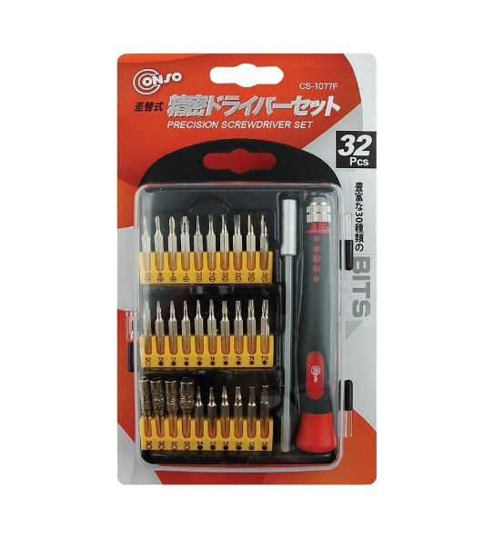 รดราคาแรง CONSO ไขควงชุด 32 ชิ้น CS-1077F บรรจุกล่องอย่างดี