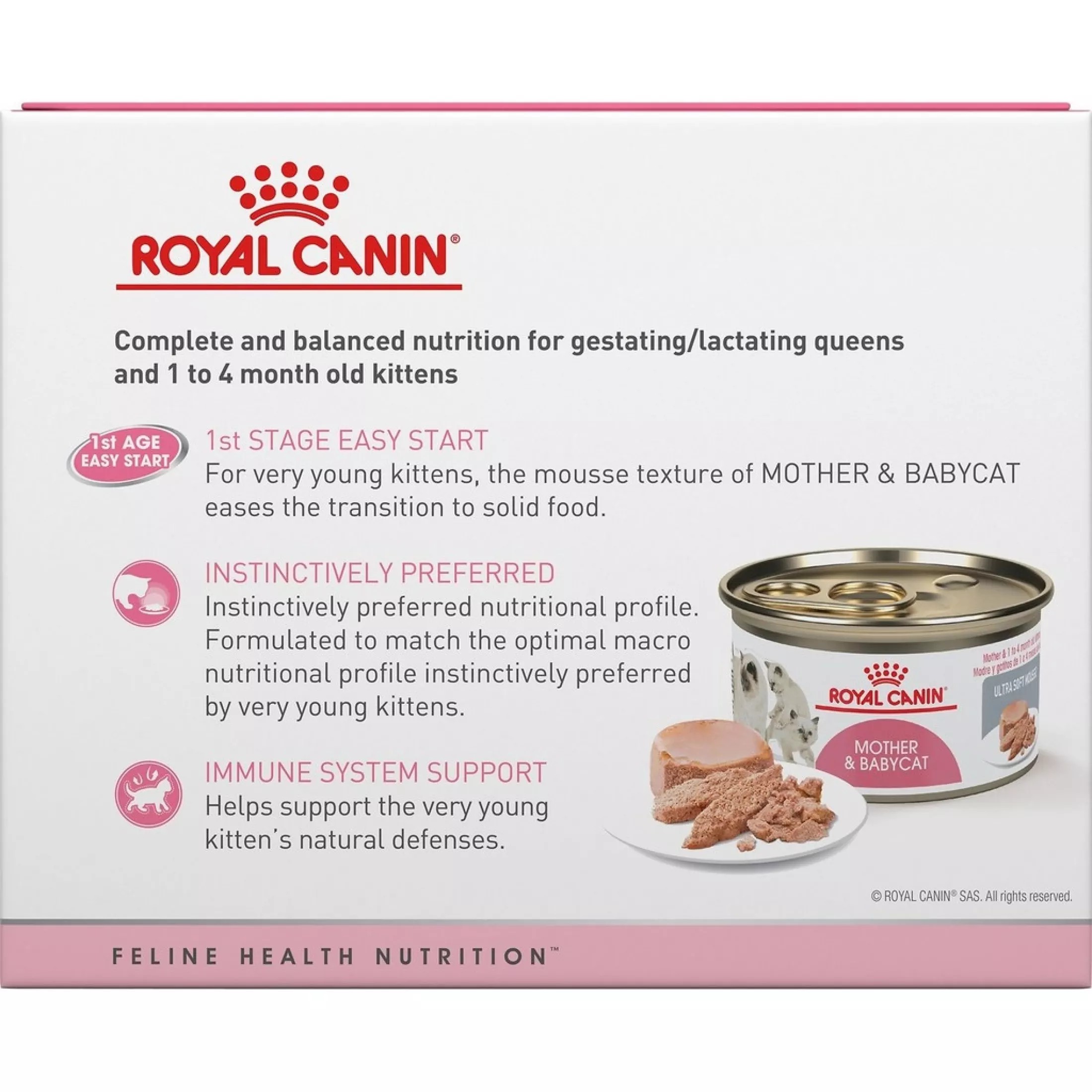 Babycat can อาหารเปียกแบบกระป๋องสำหรับลูกแมวอายุ 1-4 เดือน และแม่แมวให้นมลูก ขนาด 195 กรัม