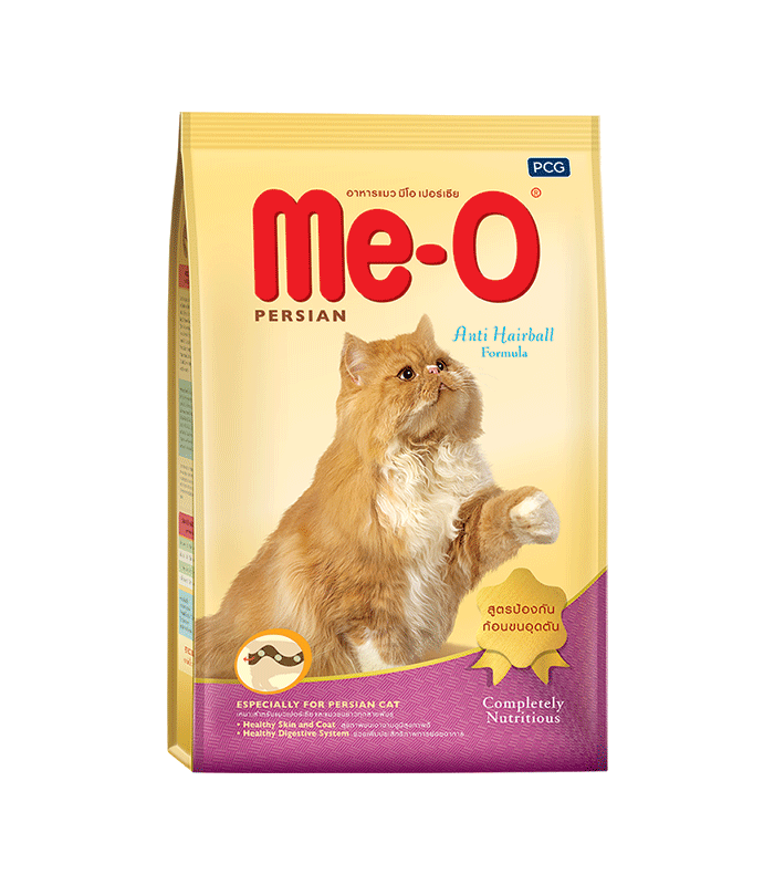 Meo persian 1.1 kg อาหารแมวมีโอ เปอร์เซีย สูตรป้องกันก้อนขนอุดตัน (Anti Hairball) ขนาด 1.1 กิโลกรัม