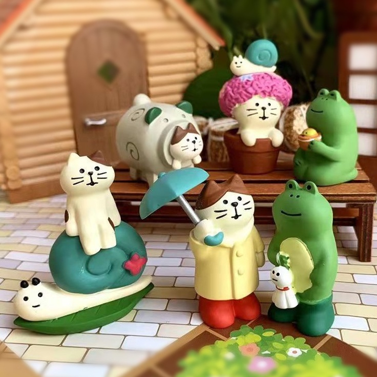MS5872 Zakka Decole โมเดลเมวญี่ปุ่น ตุ๊กตาญี่ปุ่นแต่งบ้าน แต่งสวน ตั้งโชว์หน้ารถ (พร้อมส่งจากไทย)