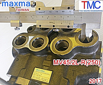 ไฮโดรลิคคอนโทรนวาล์ว(2แกน)maxma-MV45/2L-R(250)(45L/min)(5,000Psi/350Bar))ปี2017 Hydraulic control valve