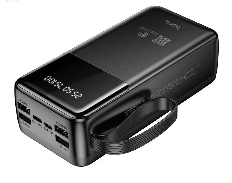 E10 REST POWERBANK WITH DIGITAL DISPLAY AND BUILD-IN CABLE 30000mAh