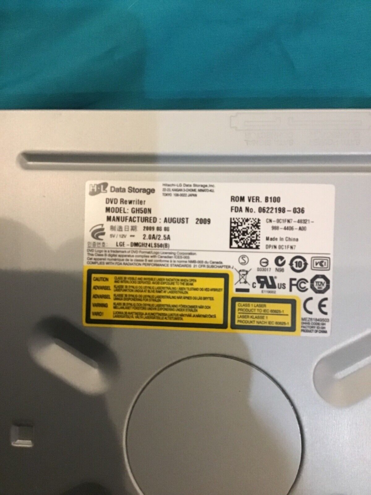 Dell Poweredge DVD Rewriter // 0C1FN7 / C1FN7 (Used) // สินค้ารับประกัน โดย บริษัท อะไหล่เซิร์ฟเวอร์ จำกัด