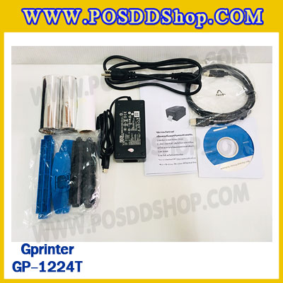 เครื่องพิมพ์บาร์โค้ด ริบบอน เครื่องพิมพ์ฉลากสินค้า เครื่องปริ้นท์บาร์โค้ด Barcode Printer ยี่ห้อ Gprinter รุ่น GP-1224T