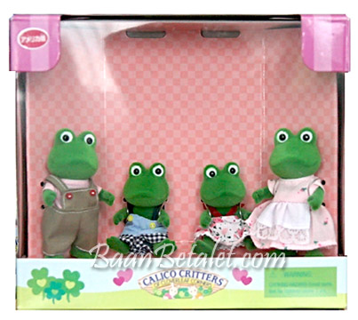 [SOLD OUT] ครอบครัวซิลวาเนียน..กบบูลรัช 4 ตัว (US) Calico Critters Bullrush Frog Family