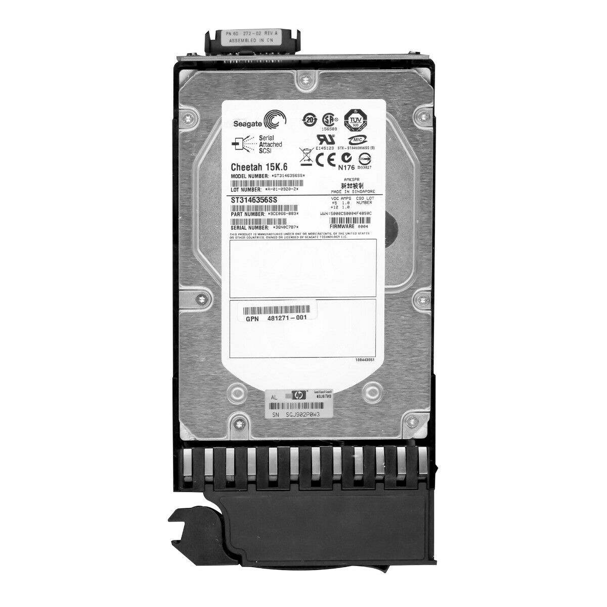 HP 480937-001 AJ735A 146GB 15K 3.5" MSA2 SAS HARD DRIVE 481271-001 ST3146855SS สินค้ารับประกัน โดย บริษัท อะไหล่เซิร์ฟเวอร์ จำกัด