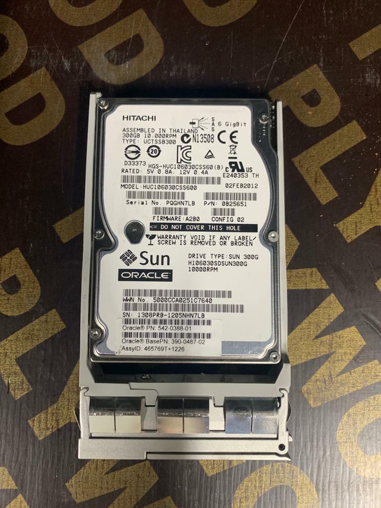 Sun / Hitachi 300GB 10K 3G SAS 2.5" HDD Hard Drive // 542-0388-01 / 390-0487-02 / 0B25651 / HUC106030CSS600 (Used) // สินค้ารับประกัน โดย บริษัท อะไหล่เซิร์ฟเวอร์ จำกัด
