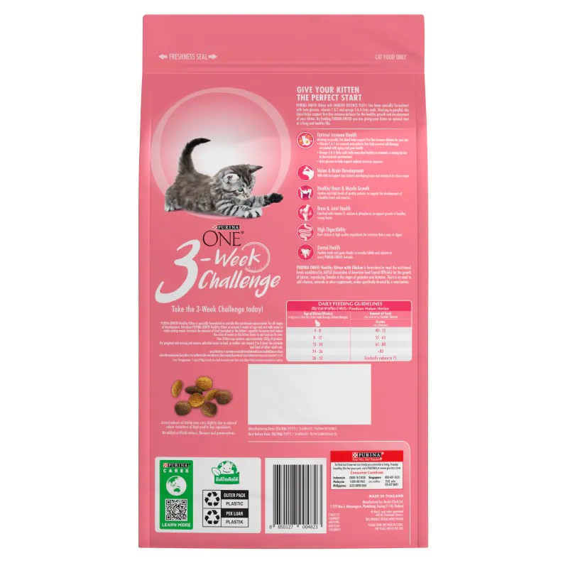 Purina one healthy kitten สูตรลูกแมว ขนาด 1.2 กก.