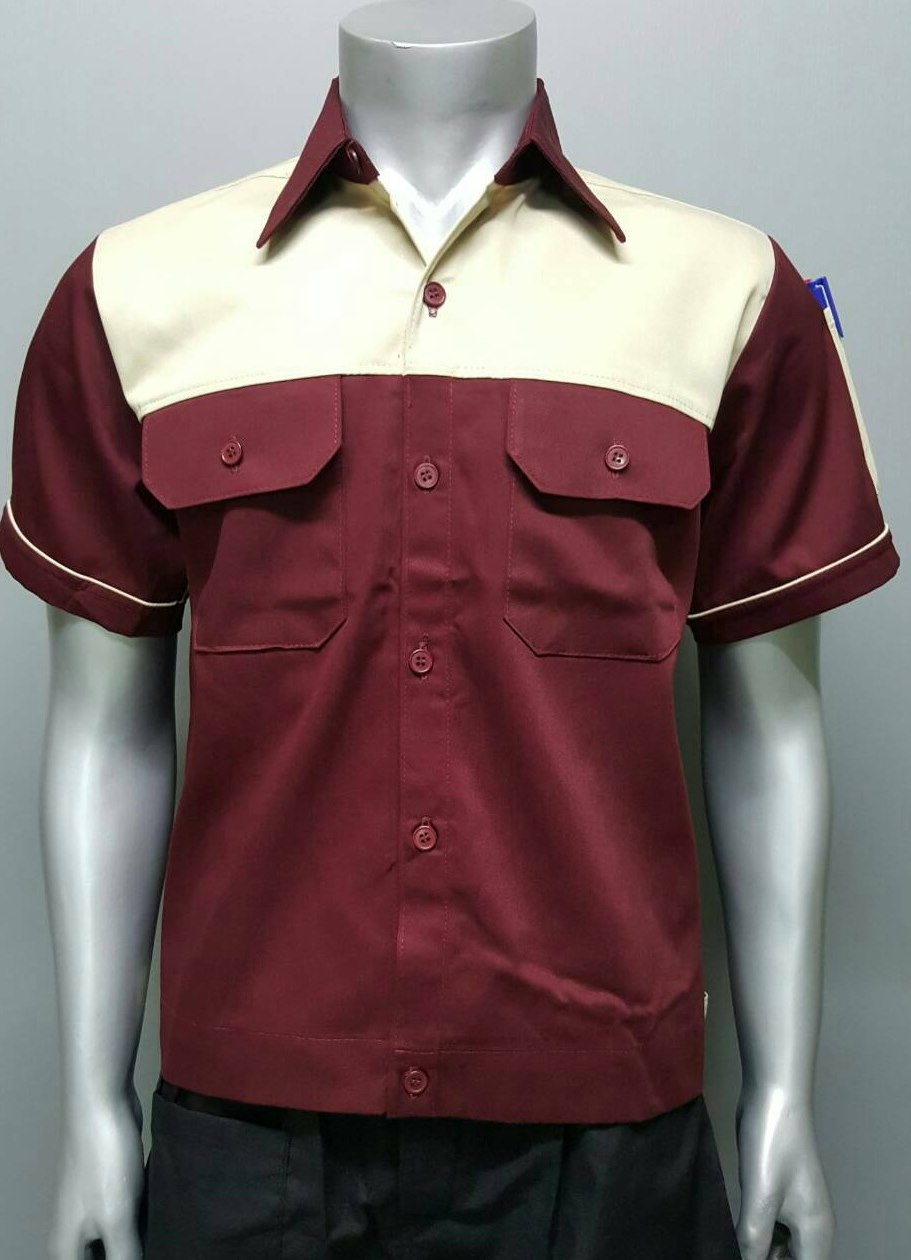 เสื้อช่าง 2 สี เเขนสั้น ผ้าคอมทวิว ไซร์ M-XXL มีสต็อก สินค้าจากโรงงานมาเอง