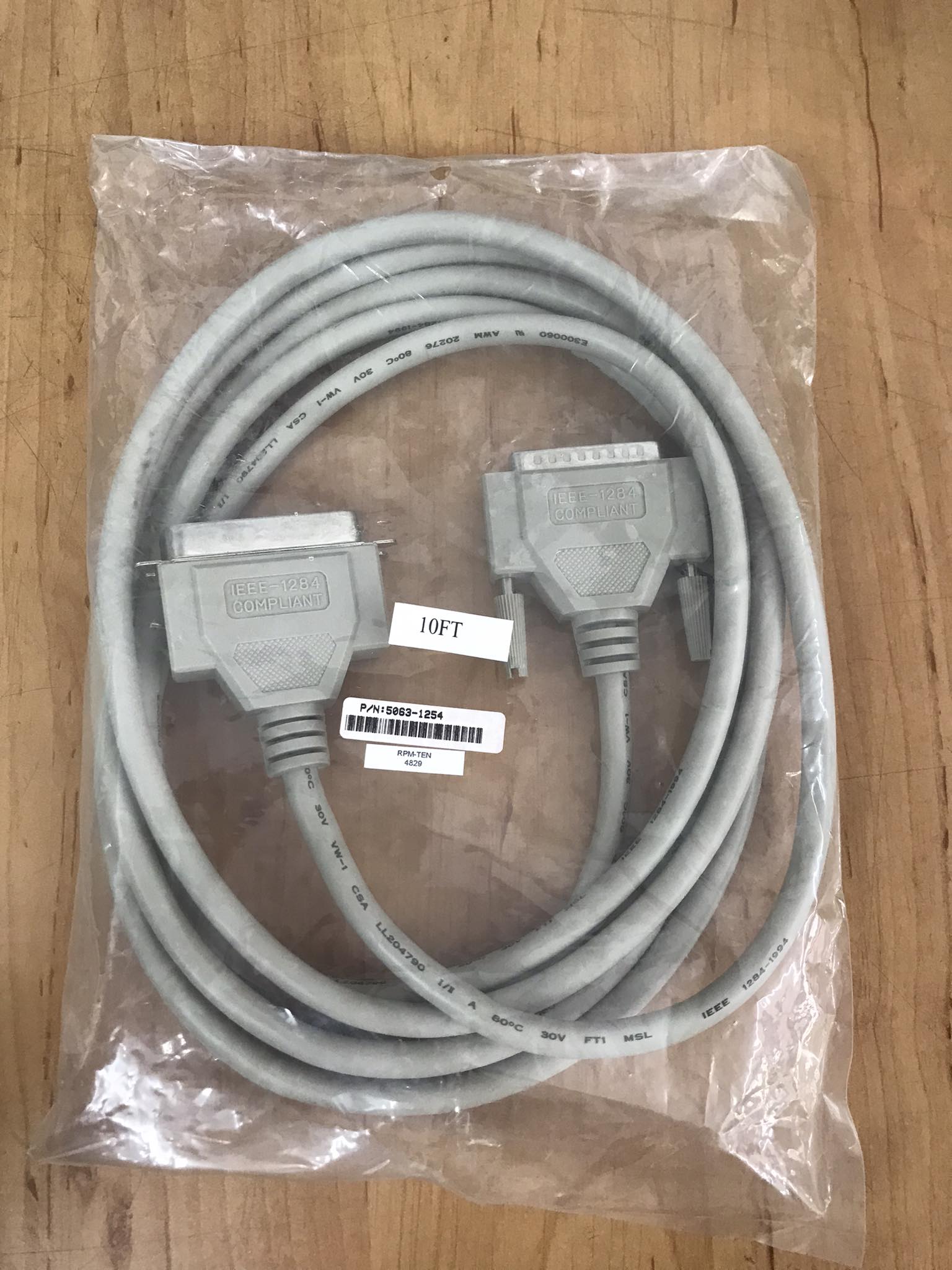 HP C2946A DB25 TO IEEE 1284C A-C PARALLEL CABLE 3 METER 9 FT / 5063-1254 // NEW // สินค้ารับประกัน โดย บริษัท อะไหล่เซิร์ฟเวอร์ จำกัด