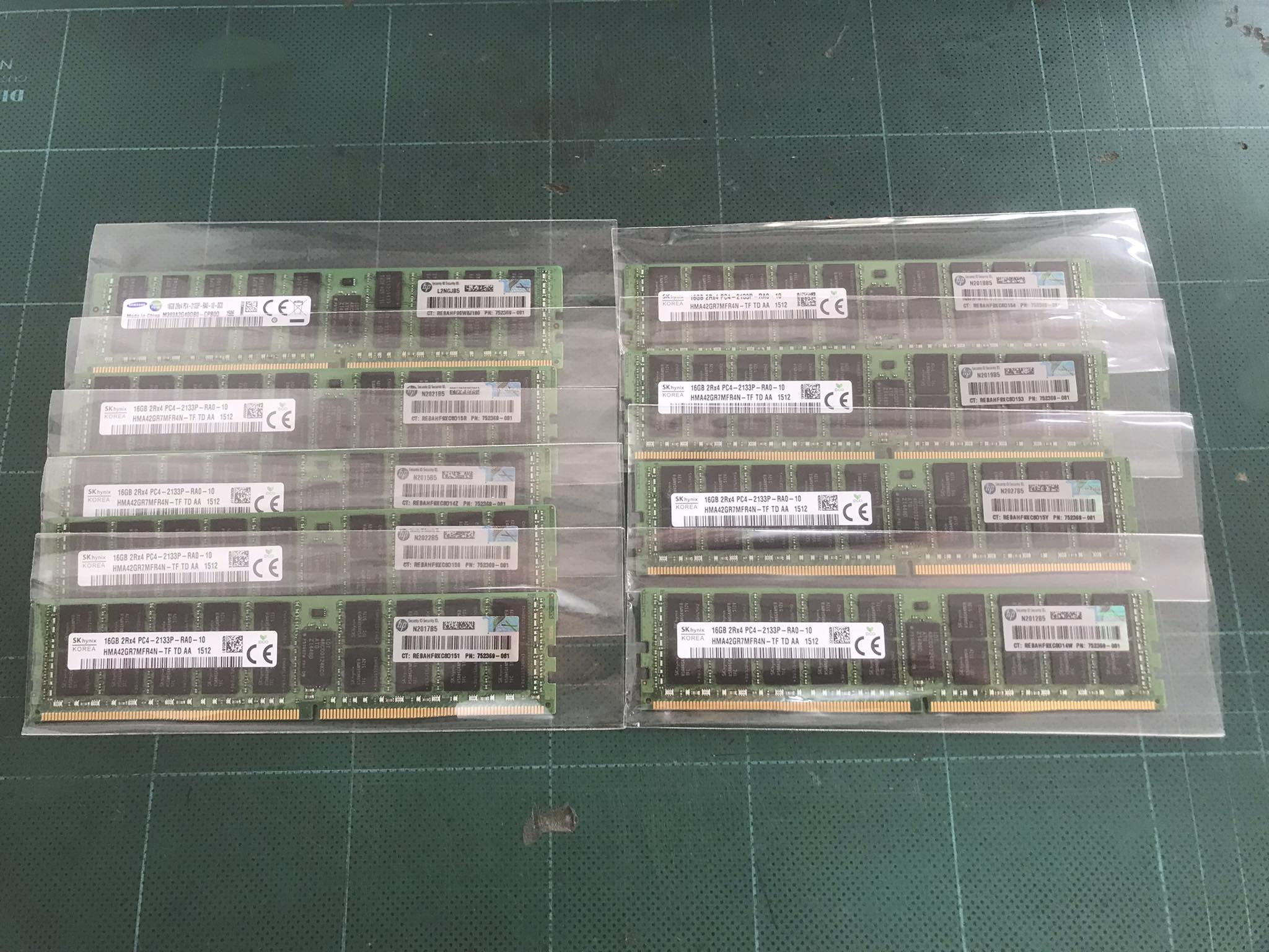 HP 16GB (2Rx4) PC4-2133P-RA0-10 RAM // 752369-081, HMA42GR7MFR4N-TF, M393A2G40DB0-CPB0Q (Used) // สินค้ารับประกัน โดย บริษัท อะไหล่เซิร์ฟเวอร์ จำกัด
