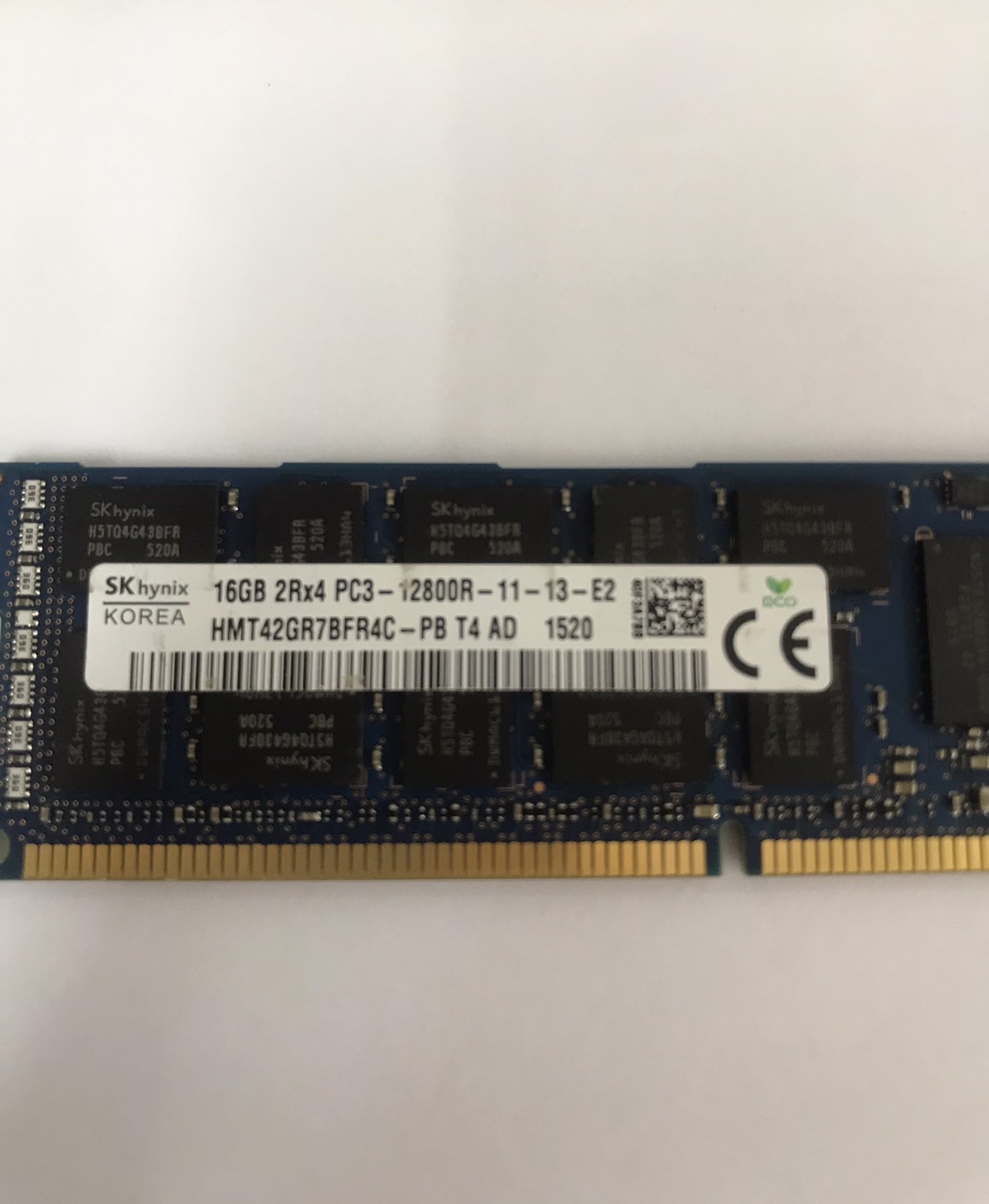 HP 16GB 2Rx4 PC3-12800R DDR3-1600 Server Memory // 672612-081 / M393B2G70BH0-CK0Q9 (Used) // สินค้ารับประกัน โดย บริษัท อะไหล่เซิร์ฟเวอร์ จำกัด