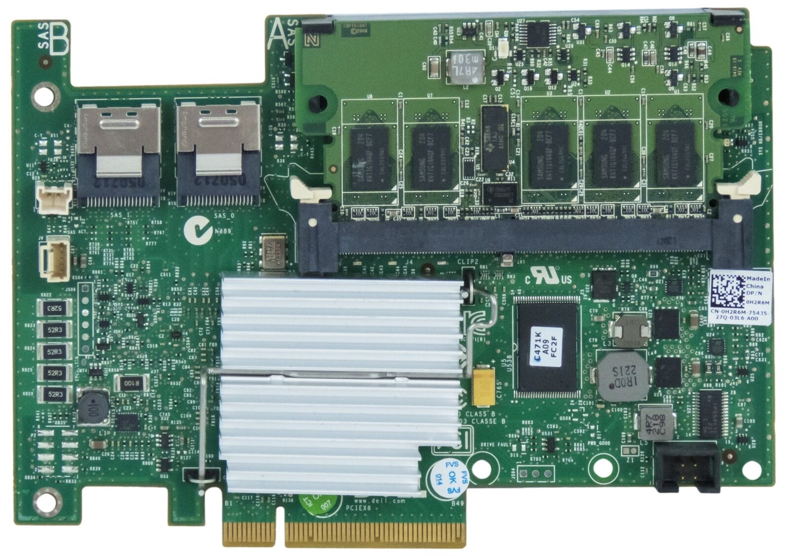 Dell 512MB Perc H700 SAS RAID Controller Card // 0XXFVX (Used) // สินค้ารับประกัน โดย บริษัท อะไหล่เซิร์ฟเวอร์ จำกัด