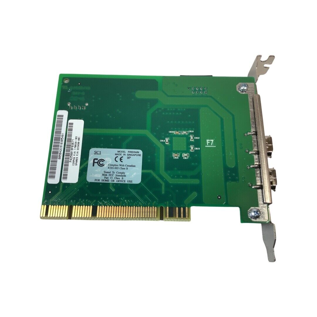 HP Dual Port 1349 FireRain Firewire PCI Card 223490-001 Compaq // 51007-4000 (Used) // สินค้ารับประกัน โดย บริษัท อะไหล่เซิร์ฟเวอร์ จำกัด