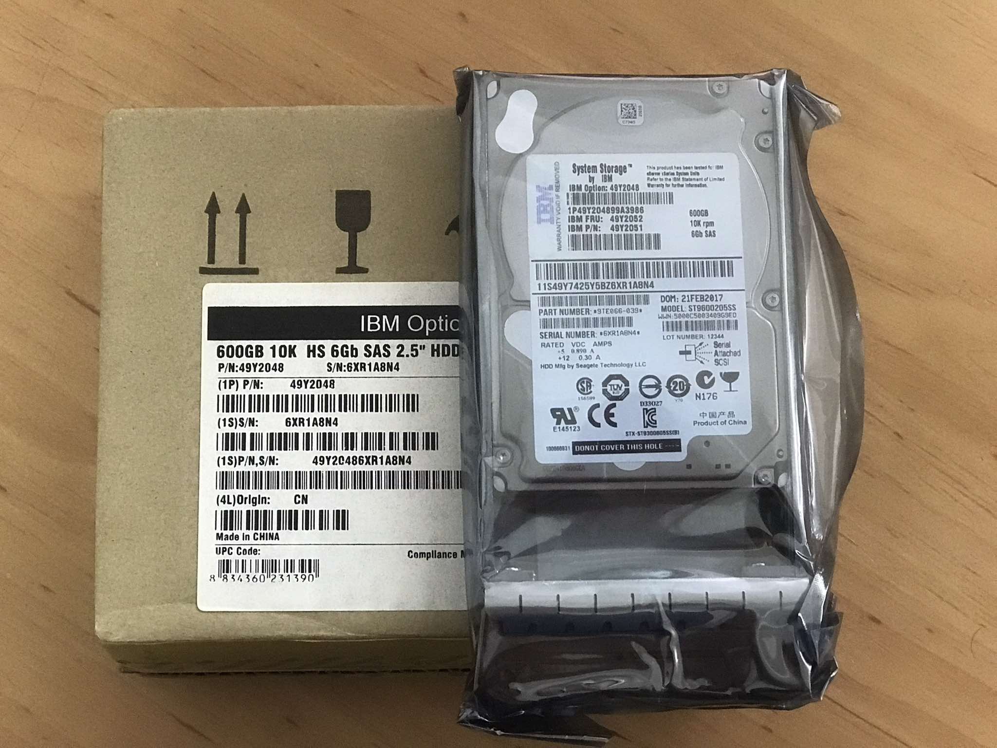 ( New Inbox ) IBM 600GB 10K 6G SAS 2.5in ENT HDD W/Tray // 49Y2052, 49Y2048, 49Y2051, ST9600205SS, 9TE066-039 สินค้ารับประกัน โดย บริษัท อะไหล่เซิร์ฟเวอร์ จำกัด