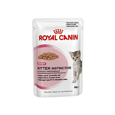 Royal Canin Kitten Instinctive pouch gravy อาหารแมว แบบเปียก สำหรับลูกแมวในน้ำเกรวี่ 4เดือน-1ปี 26/8/23