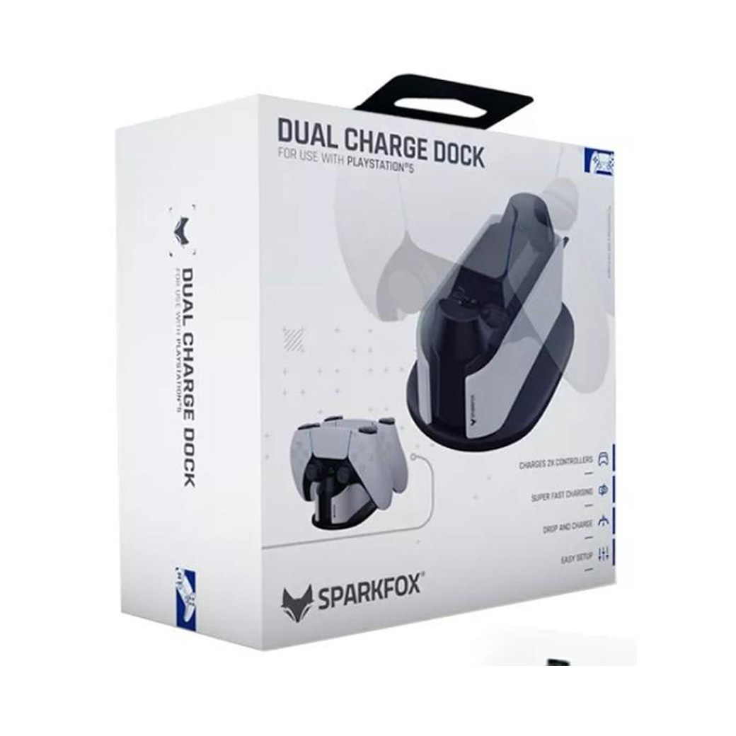PS5 : SPARKFOX Dual Charge Dock + AC Adaptor