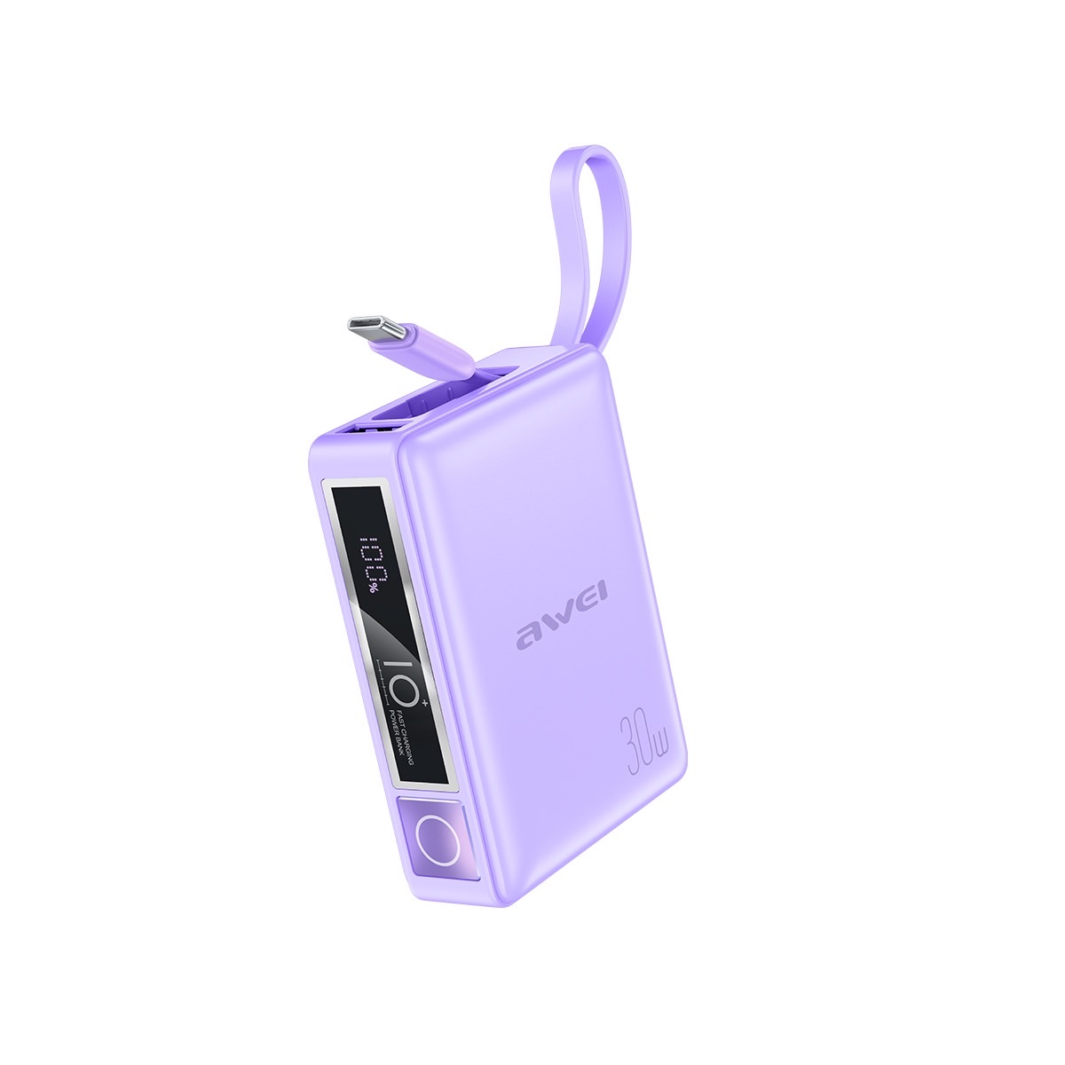 P87K 30W POWERBANK WITH SELF-CONTAINED CABLE 10000mAh