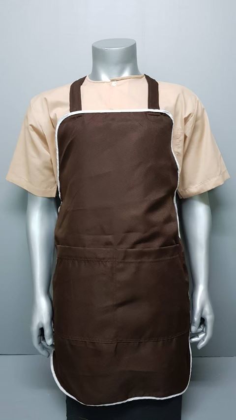 ผ้ากันเปื้อน เสื้อกันเปื้อน เอี้ยมผูกเอว ปรับขนาดได้ มีหลายสีพร้อมส่ง