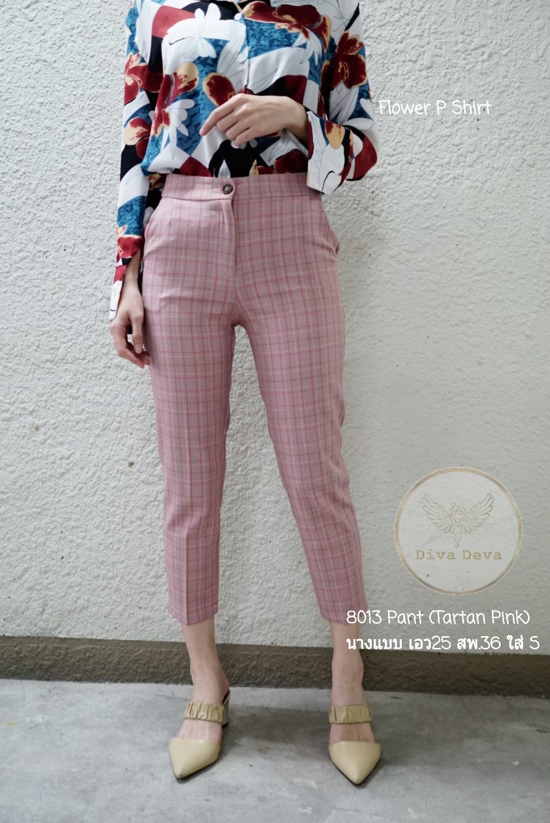 เสื้อเชิ้ตลายดอกไม้ รุ่น 001