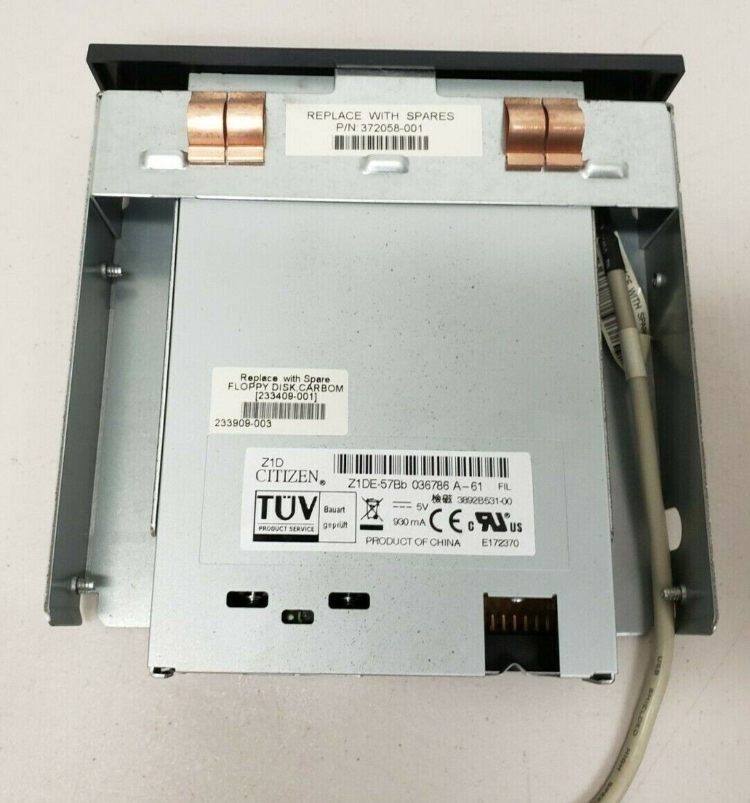 HP Proliant ML350 G4 G4P Server Z1D Citizen Floppy Disk Drive // 233409-001 / 233909-003 / 372058-001 / (Used) // สินค้ารับประกัน โดย บริษัท อะไหล่เซิร์ฟเวอร์ จำกัด