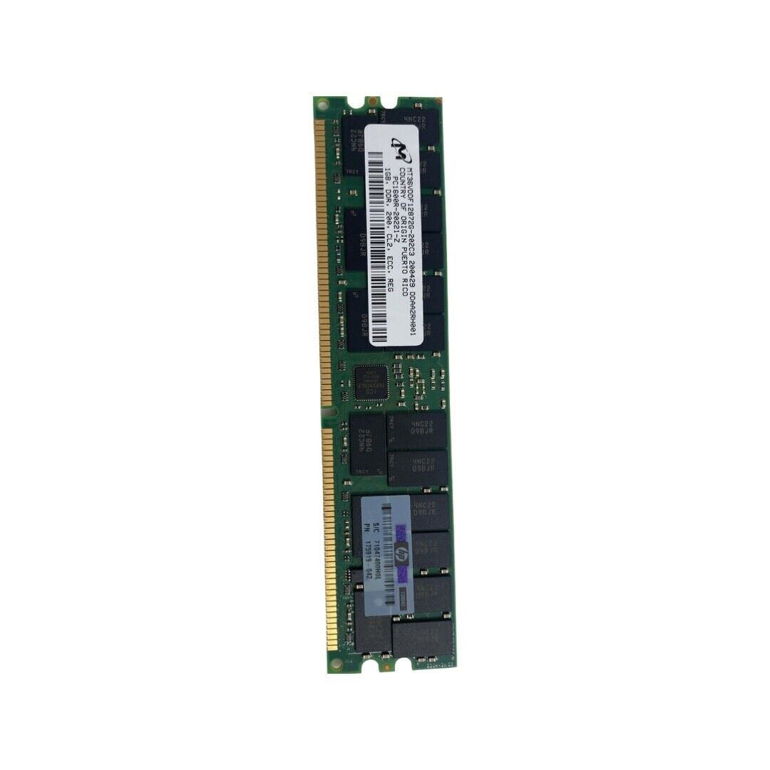HP 1GB DDR200 REG ECC Memory / 175919-042 / MT36VDDF12872G-202C3 (Used) // สินค้ารับประกัน โดย บริษัท อะไหล่เซิร์ฟเวอร์ จำกัด