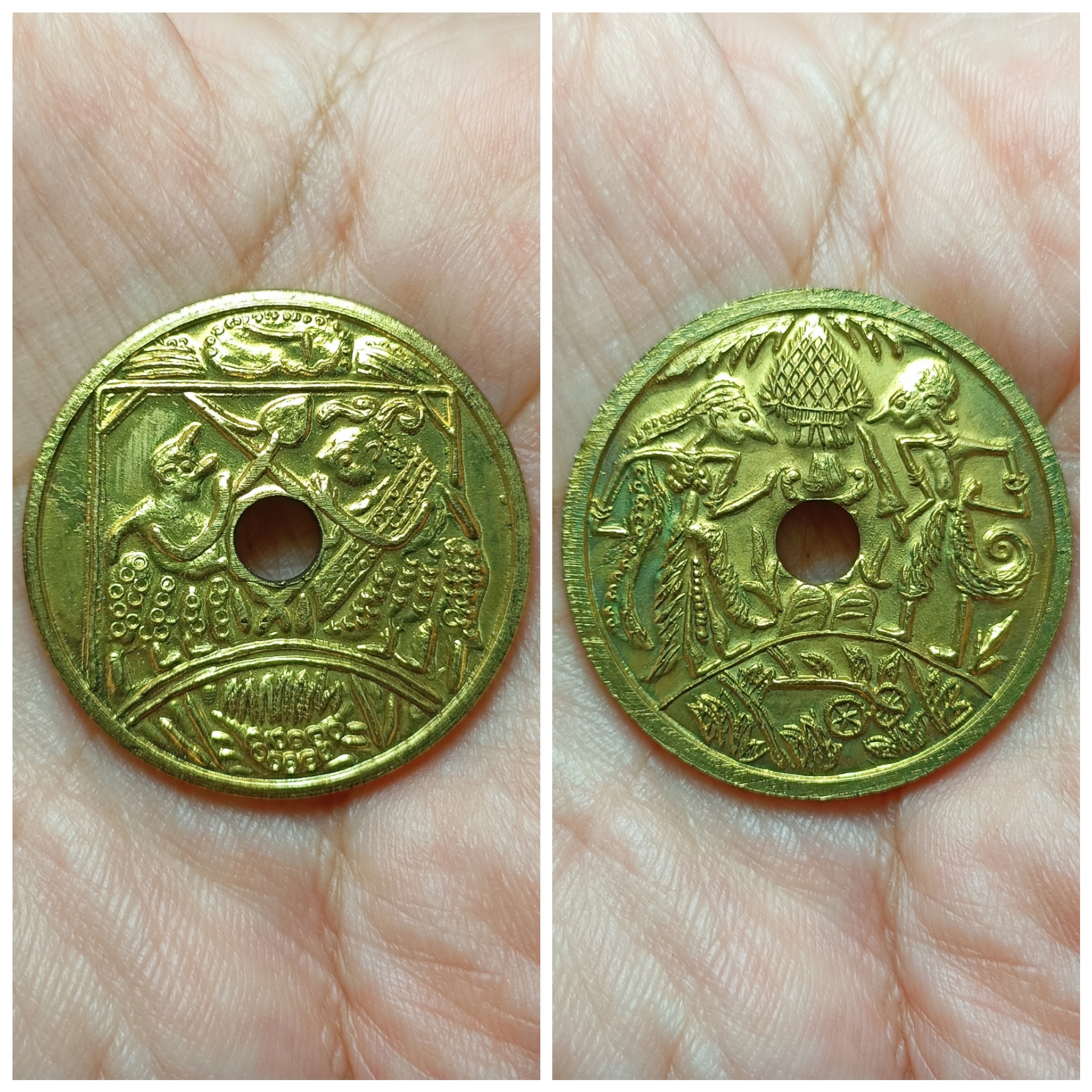 เบี้ยวา หรือ เบี้ยชวา วัดชลอ บางกรวย จังหวัด นนทบุรี เครื่องรางพลิกร้าย กลายเป็นดี เบี้ยวาจำลองวัดชลอ