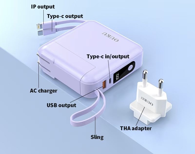 P57 20000mAh PD20W+QC22.5W FAST CHARGING POWERBANK