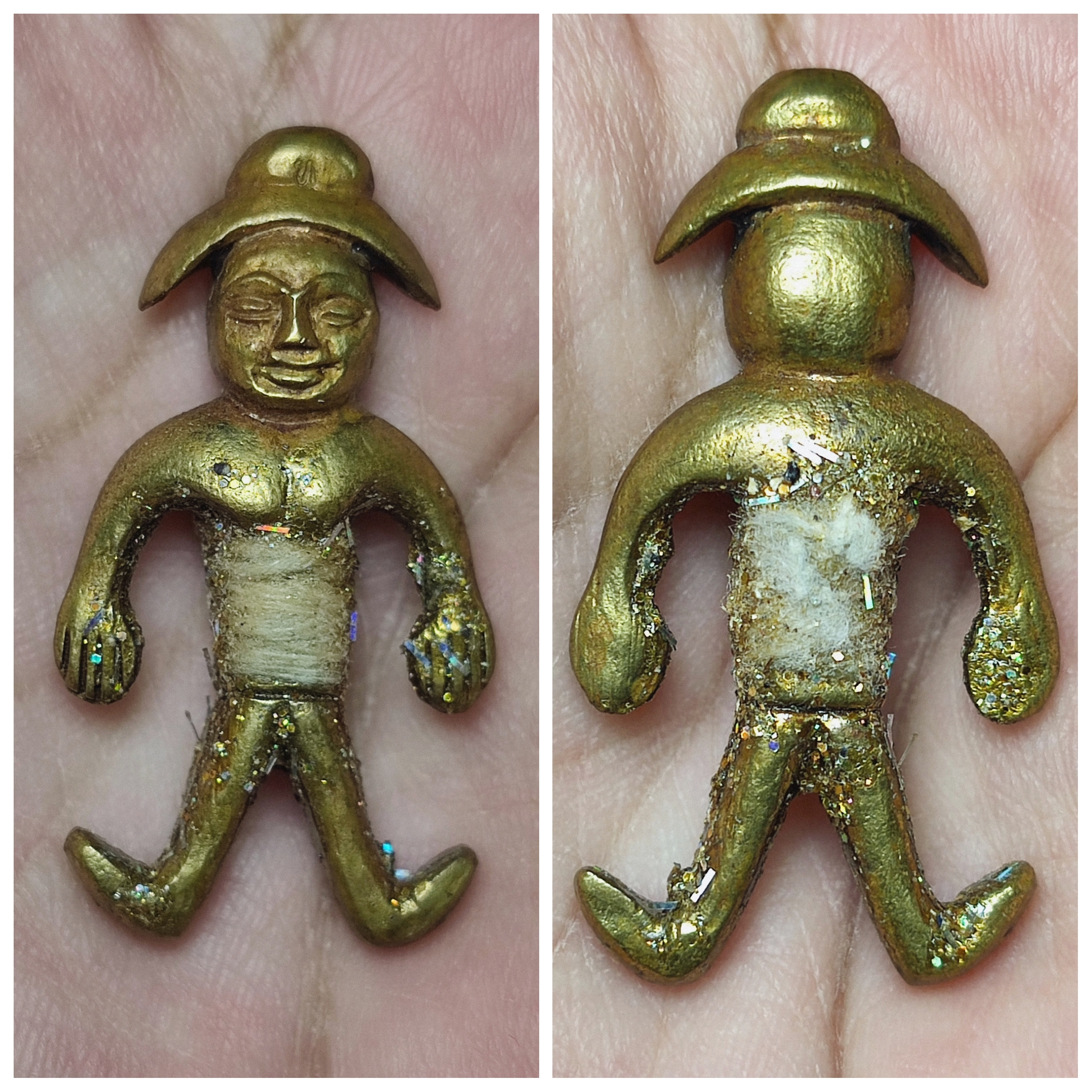 หุ่นพยนต์โลหะอาถรรพ์ ขนาดพกพา หลวงปู่แวนกาย