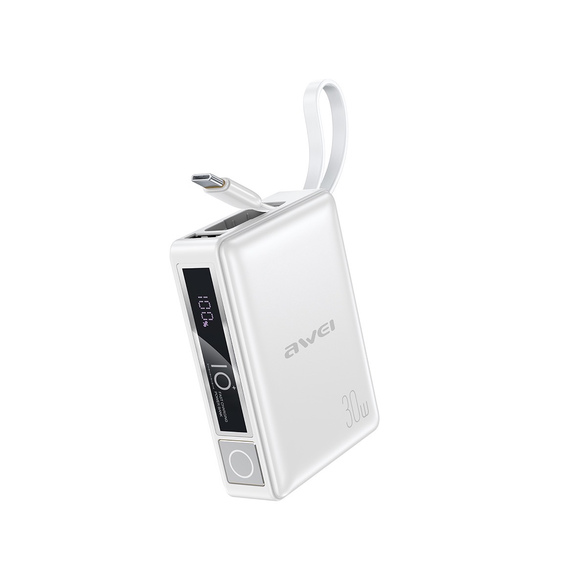 P87K 30W POWERBANK WITH SELF-CONTAINED CABLE 10000mAh