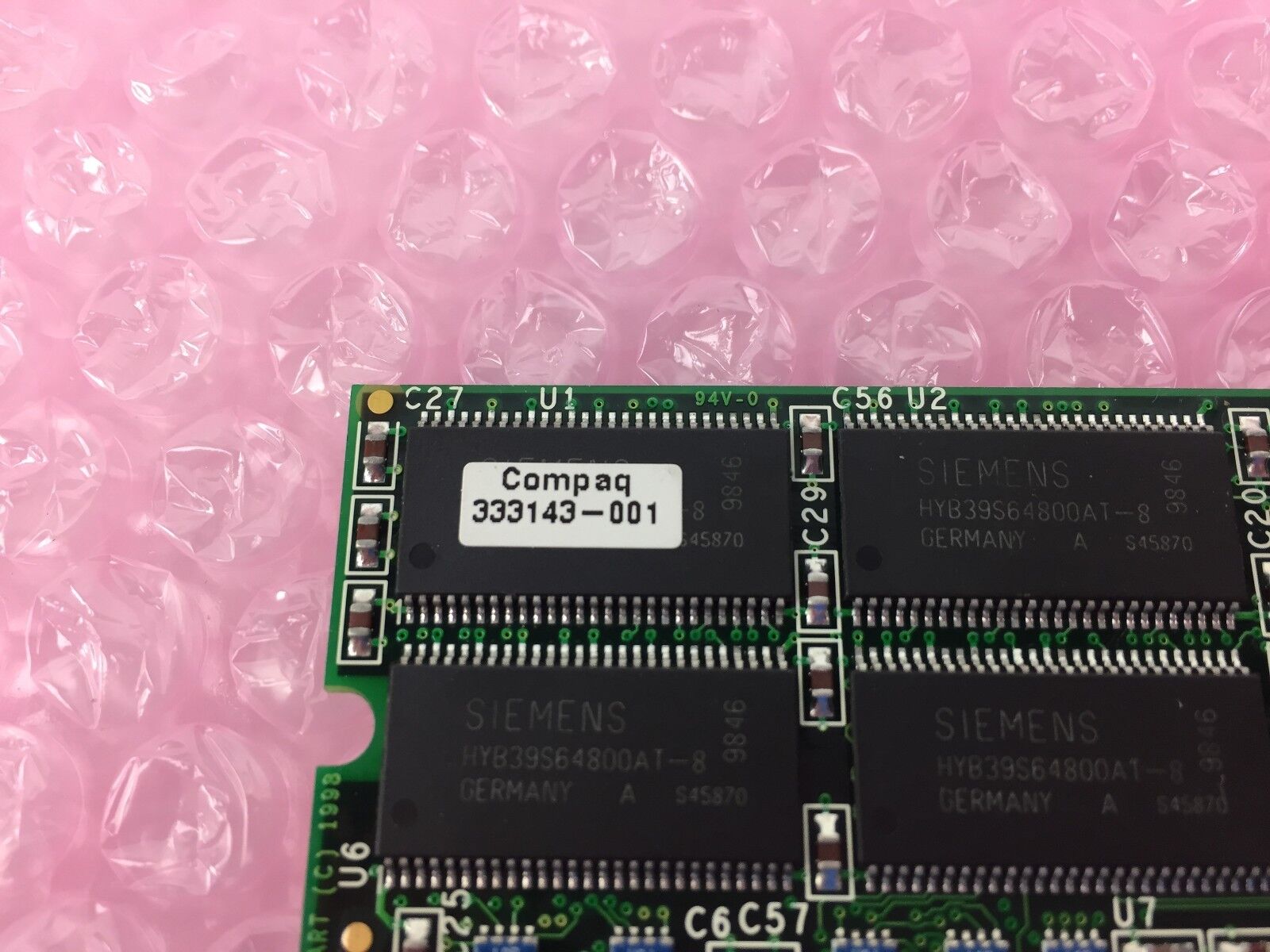 Compaq 64MB PC100R Reg ECC Sd-Ram 100MHz Server Memory 168-pin / 333143-001 (Used) // สินค้ารับประกัน โดย บริษัท อะไหล่เซิร์ฟเวอร์ จำกัด