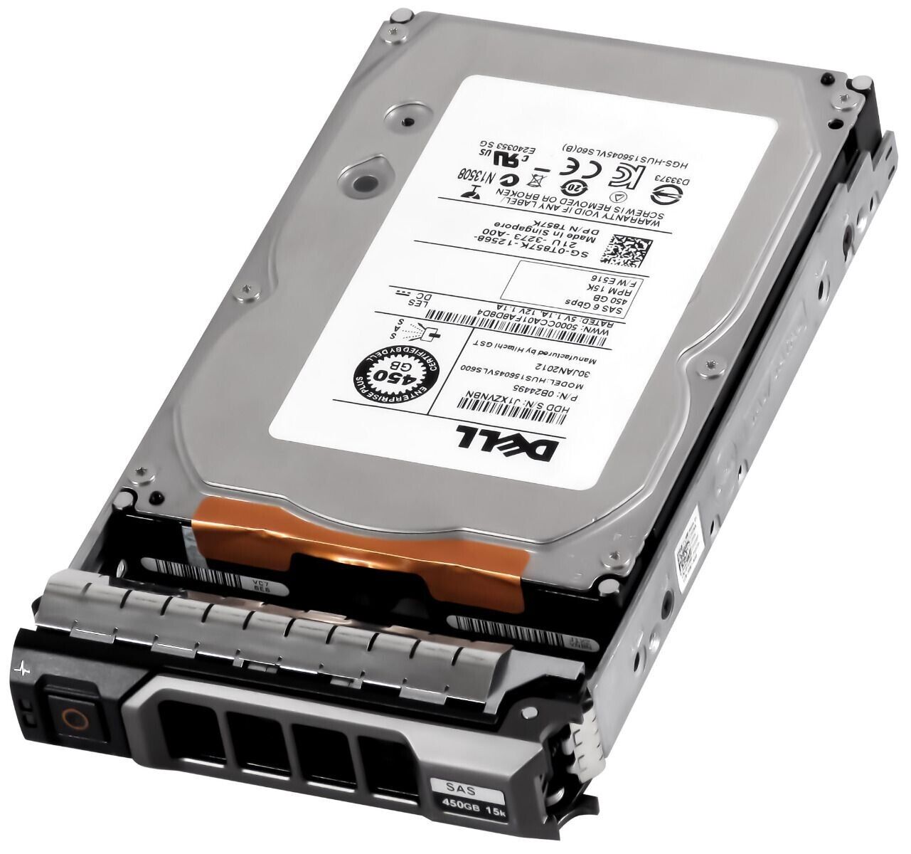 Dell 450GB 15K SAS 6G 64M 3.5" Hard Disk Server // 0B24495 / 0T857K / HUS156045VLS600 (Used) // สินค้ารับประกัน โดย บริษัท อะไหล่เซิร์ฟเวอร์ จำกัด