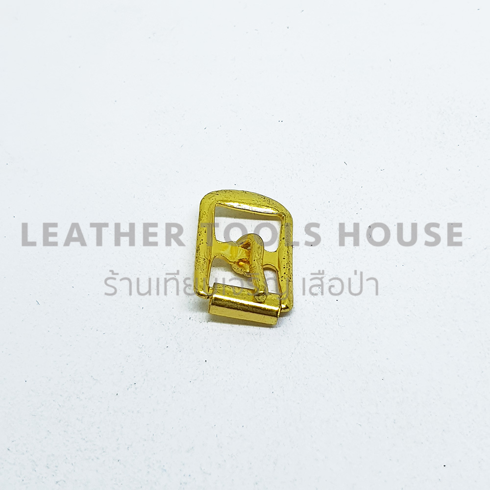 หัวเข็มขัดB0084 เนื้อเหล็ก สีทอง ขนาด1ซม. 12ตัว