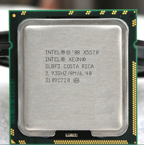 Intel Xeon X5570 CPU 2.93 GHz 8M Quad Core 95W LGA 1366 Server Processor // X5570 2.93GHz / SLBF3 (Used) // สินค้ารับประกัน โดย บริษัท อะไหล่เซิร์ฟเวอร์ จำกัด