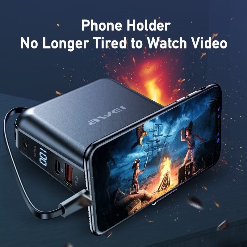 P48K 4IN1 PORTABLE MULTIFUNCTION POWERBANK 15000mAh