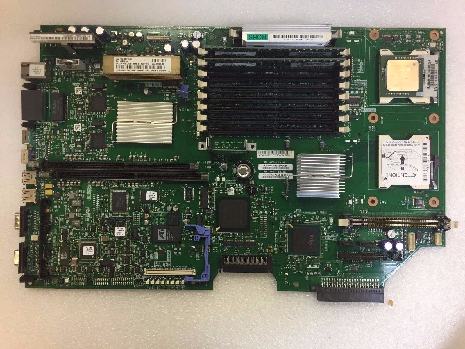 IBM Xserie x336 Doppelt Sockel 604 Motherboard // 39Y6958 (Used) // สินค้ารับประกัน โดย บริษัท อะไหล่เซิร์ฟเวอร์ จำกัด
