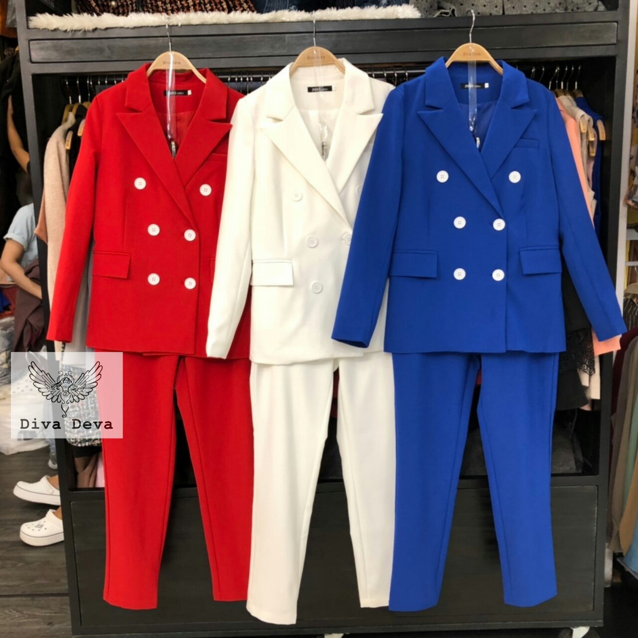 ชุดสูทผู้หญิง Set3ชิ้น #IM11978 (S-XL)