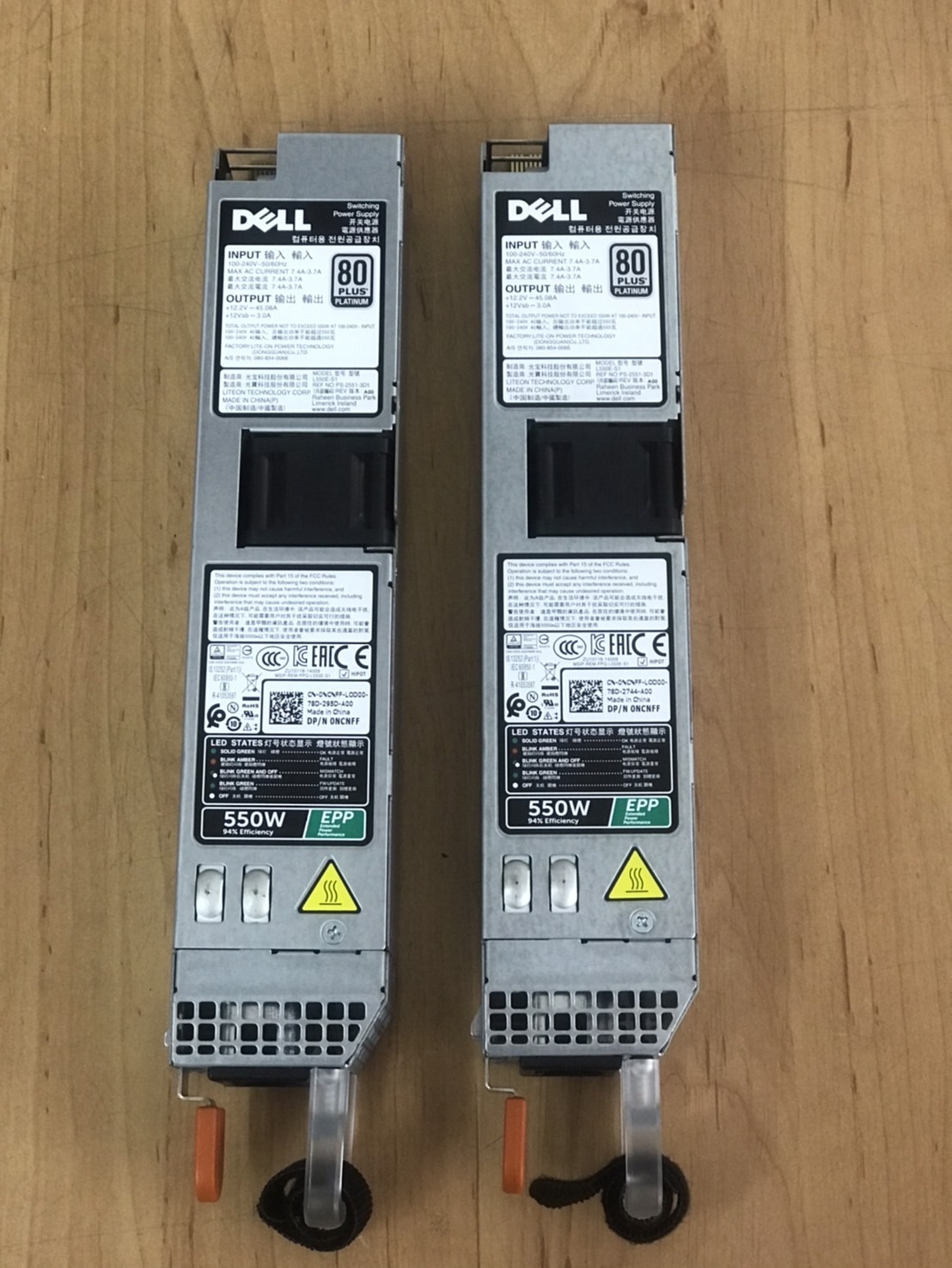 Dell 550W Power Supply For R330 R430 R440 R530 L550E-S1 // 0NCNFF (Used) // สินค้ารับประกัน โดย บริษัท อะไหล่เซิร์ฟเวอร์ จำกัด