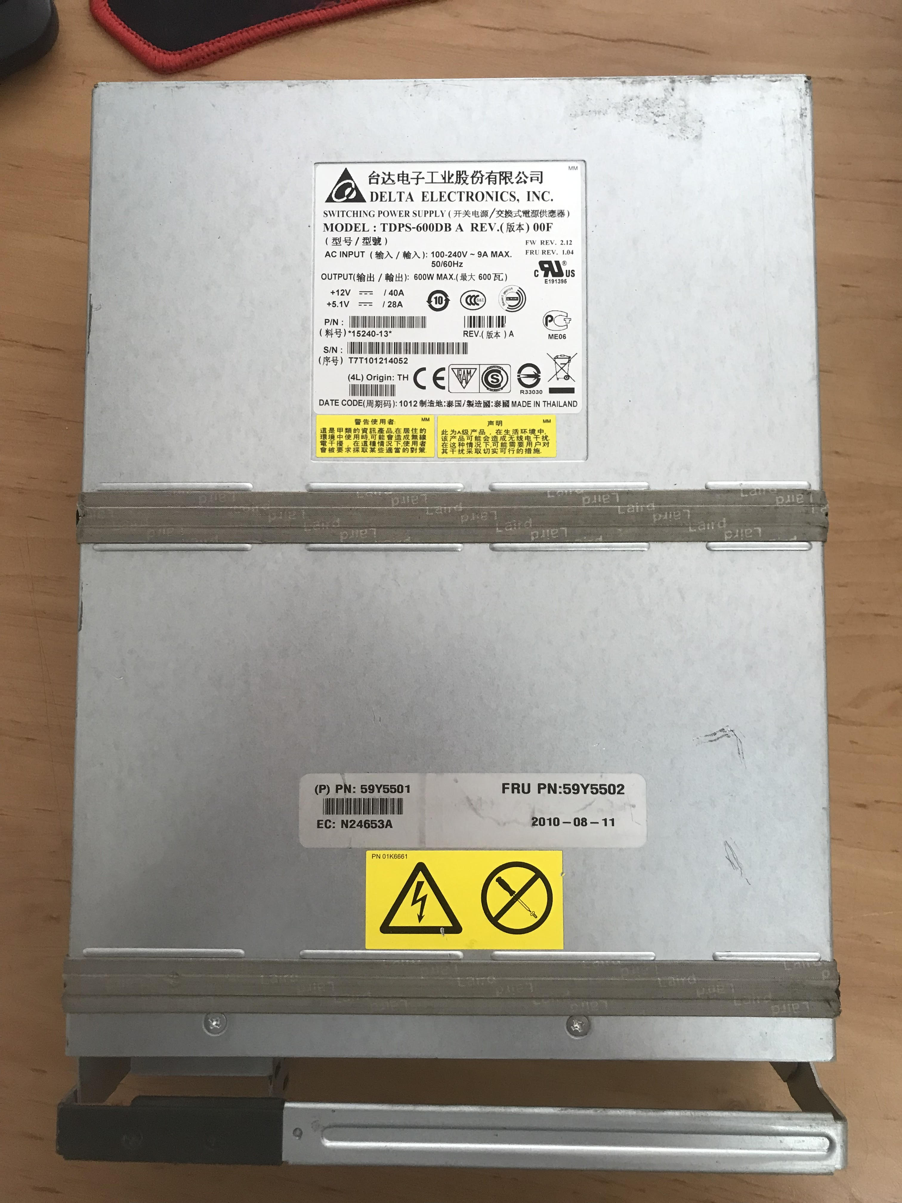IBM DS4700 Power Supply 600W TDPS-600DB A 5020 // 15240-13 / 59Y5502 / 59Y5501 (Used) // สินค้ารับประกัน โดย บริษัท อะไหล่เซิร์ฟเวอร์ จำกัด