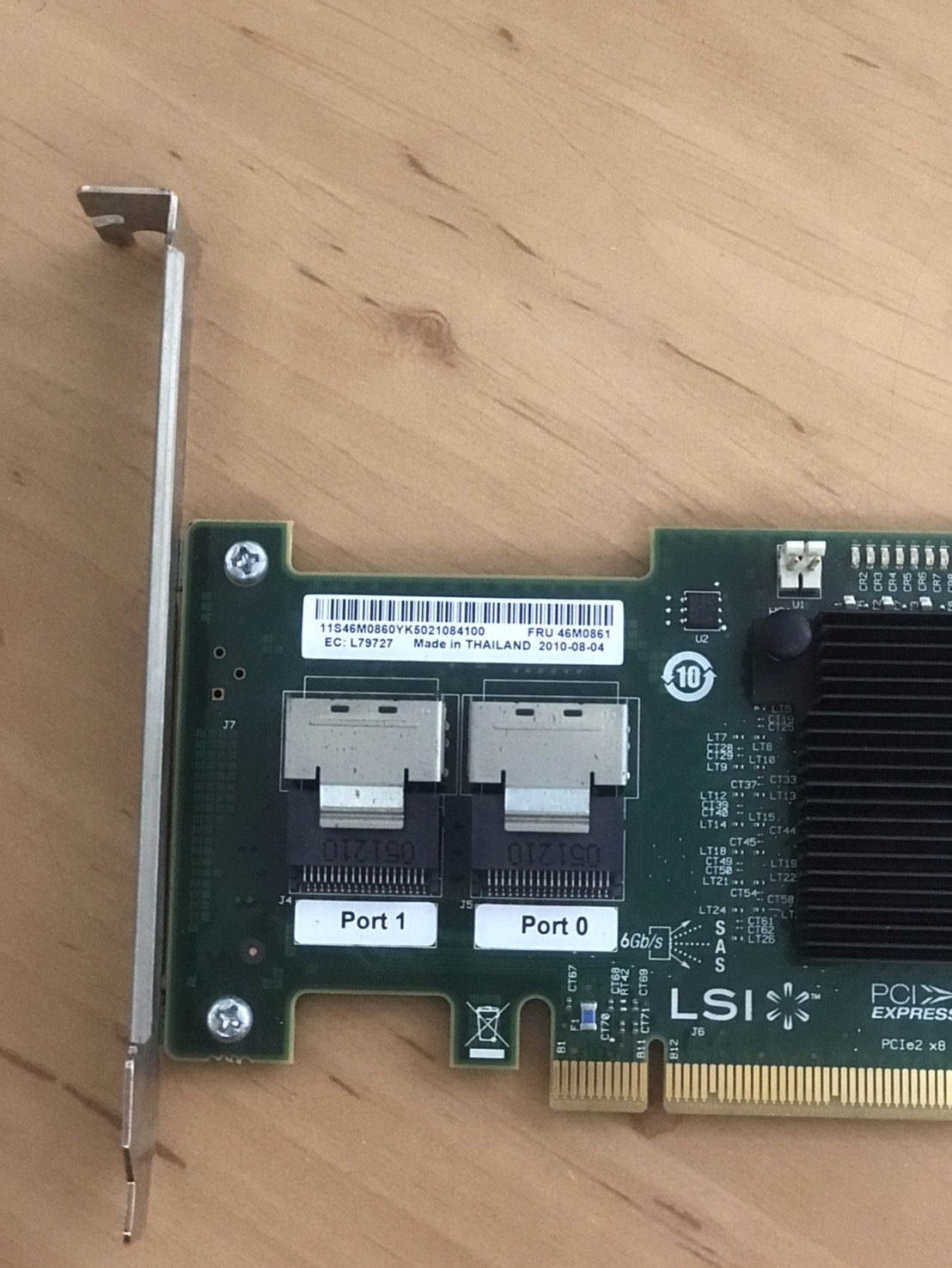 IBM Serve Raid M1015 SAS/SATA PCI-e RAID Controller LSI SAS 9220-8i // 46M0861 (Used) // สินค้ารับประกัน โดย บริษัท อะไหล่เซิร์ฟเวอร์ จำกัด